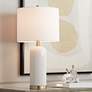 360 Lighting 26" Gold and White Modern Ceramic Table Lamp in scene
