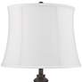 2_360 Lighting 26" High Lynn White Shade Black Buffet Lamps Set of 2 more views