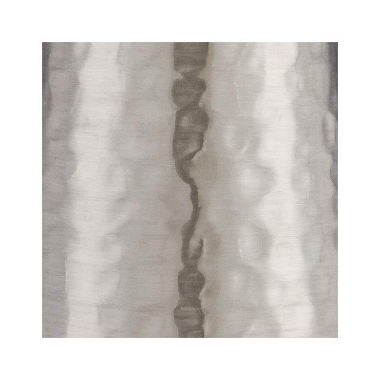 Image 5 360 Lighting 26" Silver Leaf Hammered Cylinder Lamps Set of 2 more views
