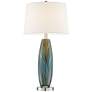 360 Lighting 29 1/2" Azure Glass Lamps Set of 2 with Smart Sockets
