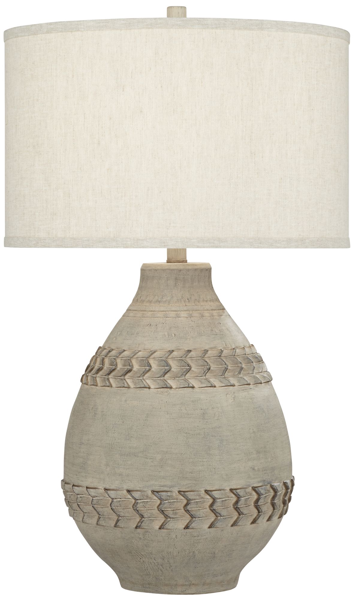 360 Lighting 29 1/2" High Southwest Braided Carvings Jar Table Lamp