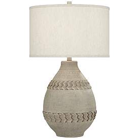 Image2 of 360 Lighting 29 1/2" High Southwest Braided Carvings Jar Table Lamp