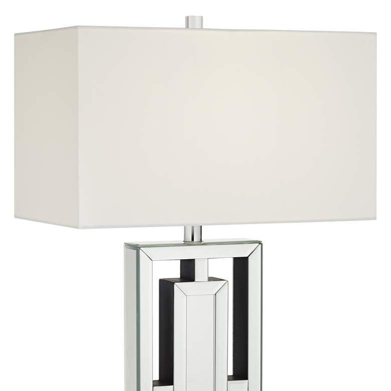Image 4 360 Lighting 29" High Rectangular Modern Mirrored Table Lamp more views