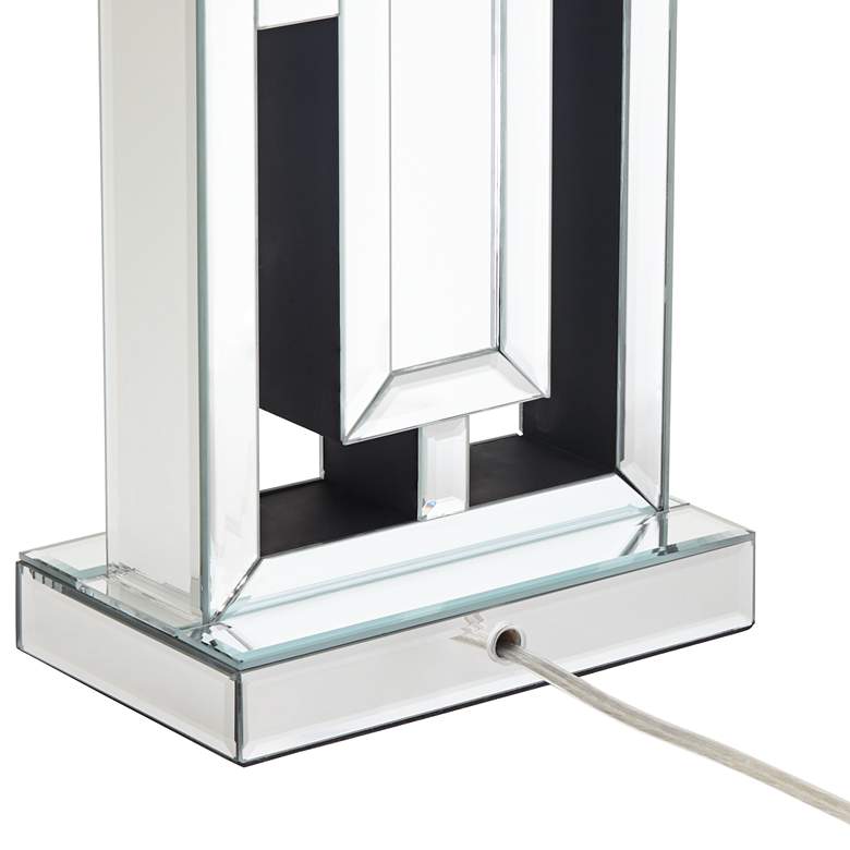 Image 7 360 Lighting 29 inch High Rectangular Modern Mirrored Table Lamp more views