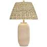 2_360 Lighting 30" High Seagrass Shade Sand Finish Table Lamp
