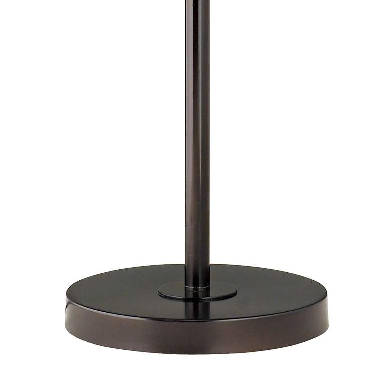 Image 4 360 Lighting 60 1/2" Black Drum Bronze Swing Arm Floor Lamp more views