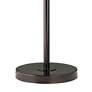 360 Lighting 60 1/2" Black Drum Bronze Swing Arm Floor Lamp