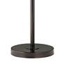 5_360 Lighting 60" High Beige Pleated Shade Bronze Swing Arm Floor Lamp more views