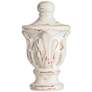 2_360 Lighting 60" Peacock Print Shade Antique White Floor Lamp more views