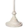 4_360 Lighting 60" Peacock Print Shade Antique White Floor Lamp more views