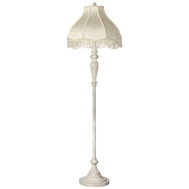 Image 3 360 Lighting 60" Scallop Shade Antique White Traditional Floor Lamp