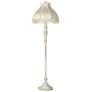 360 Lighting 60" Scallop Shade Antique White Traditional Floor Lamp in scene
