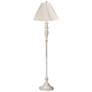2_360 Lighting 60" Traditional Ivory Pleat and Antique White Floor Lamp