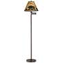 360 Lighting 67 1/2" Mountain Bear Rustic Bronze Swing Arm Floor Lamp