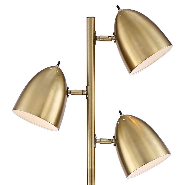 Image 3 360 Lighting Aaron 64 inch Brass 3-Light Modern Floor Lamps Set of 2 more views