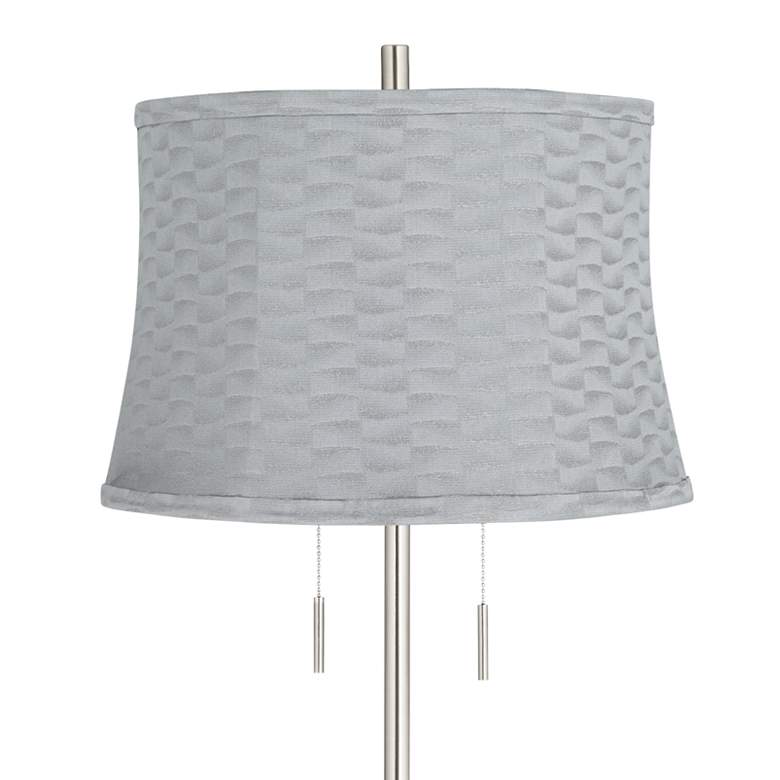 Image 2 360 Lighting Abba 65" High Brushed Steel Gray Shade Floor Lamp more views