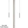 3_360 Lighting Abba 65" High Brushed Steel Soft Teal Shade Floor Lamp more views