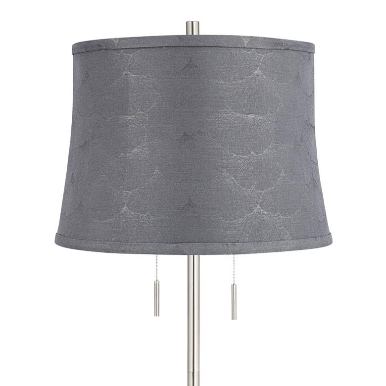 Image 2 360 Lighting Abba 65" High Brushed Steel Tieling Gray Shade Floor Lamp more views