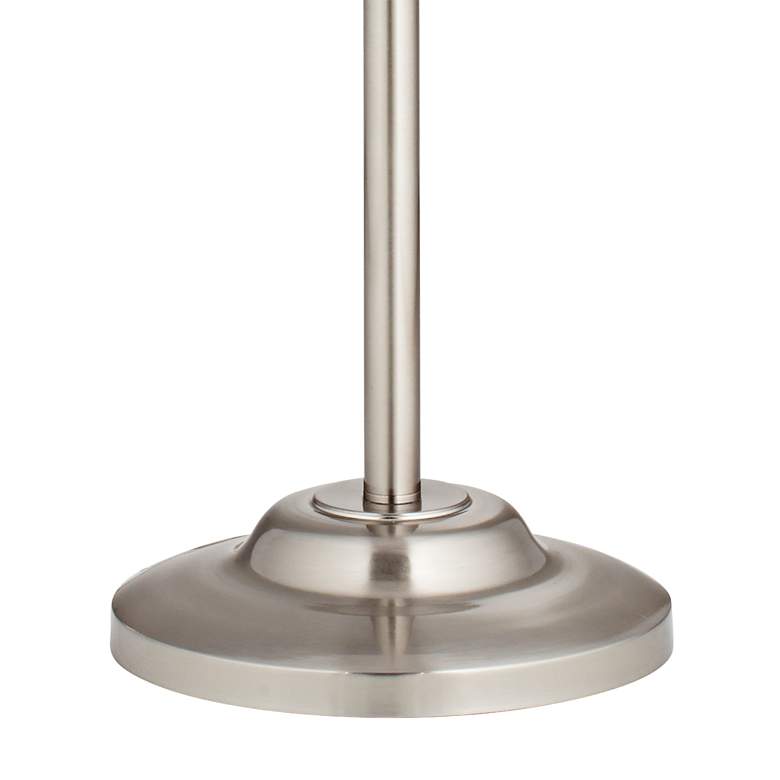 Image 4 360 Lighting Abba 66" Brushed Steel Floor Lamp with Black Beaded Shade more views