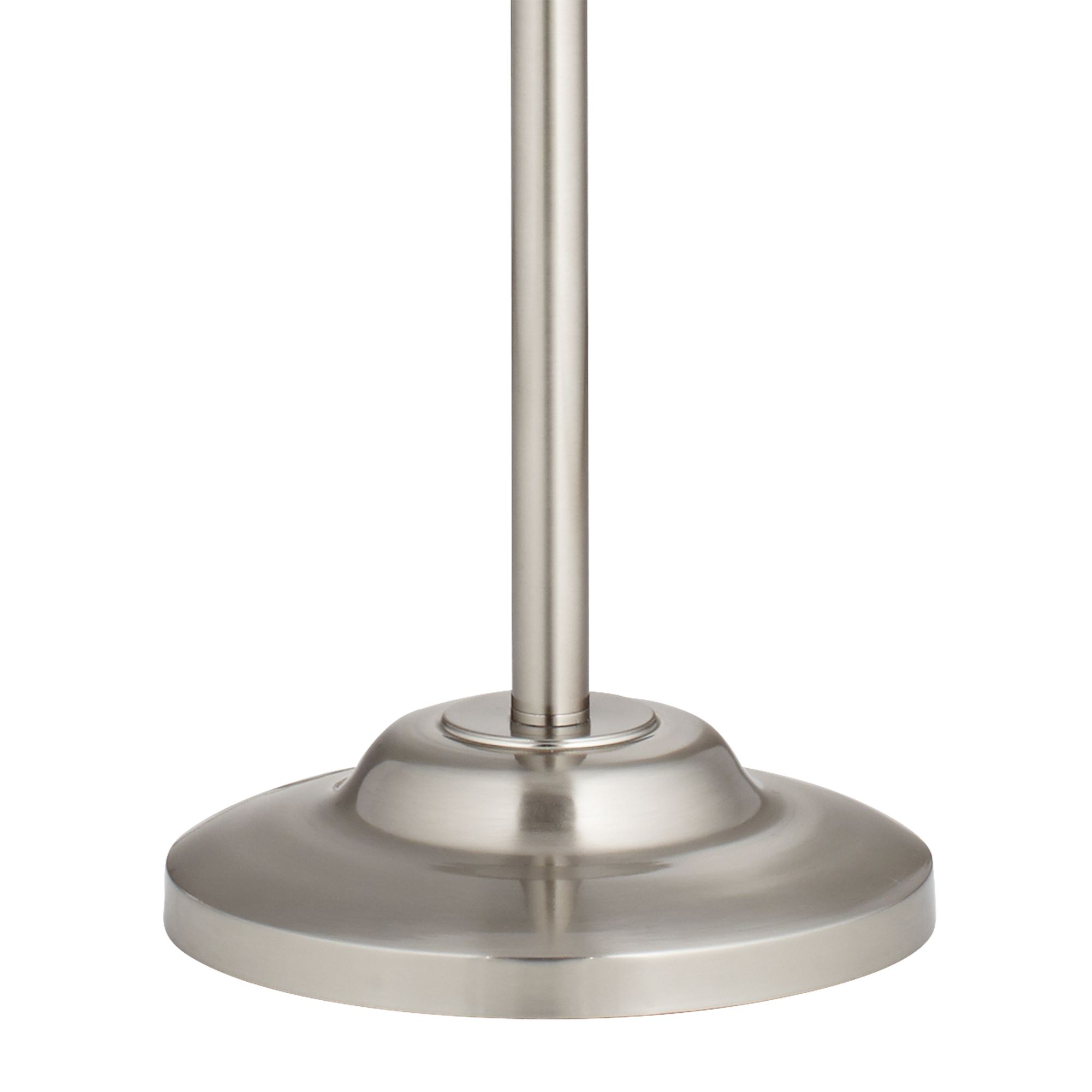 Image 5 360 Lighting Abba 66" Creme Bell and Nickel Pull Chain Floor Lamp more views