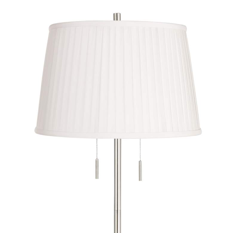 Image 2 360 Lighting Abba 66" High Classic White Pleated Shade Floor Lamp more views