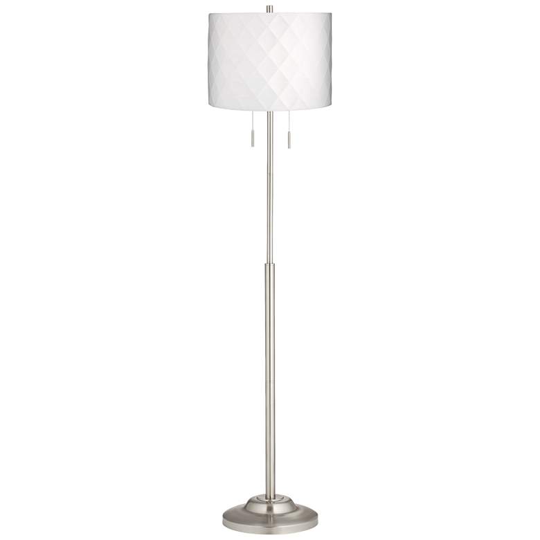 Image 1 360 Lighting Abba 66 inch High Diamond Shade Twin Pull Chain Floor Lamp