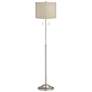 360 Lighting Abba 66" High Gold And Silver Twin Pull Chain Floor Lamp