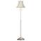 360 Lighting Abba 66" Imperial Creme and Nickel Pull Chain Floor Lamp