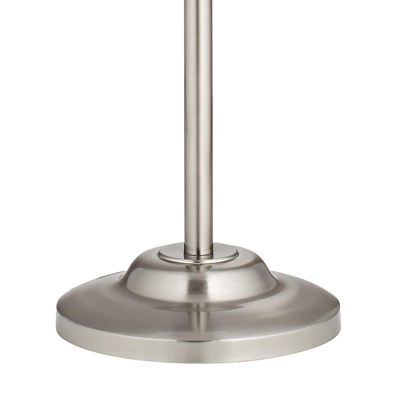 Image 3 360 Lighting Abba 66" Satin Black and Nickel Pull Chain Floor Lamp more views