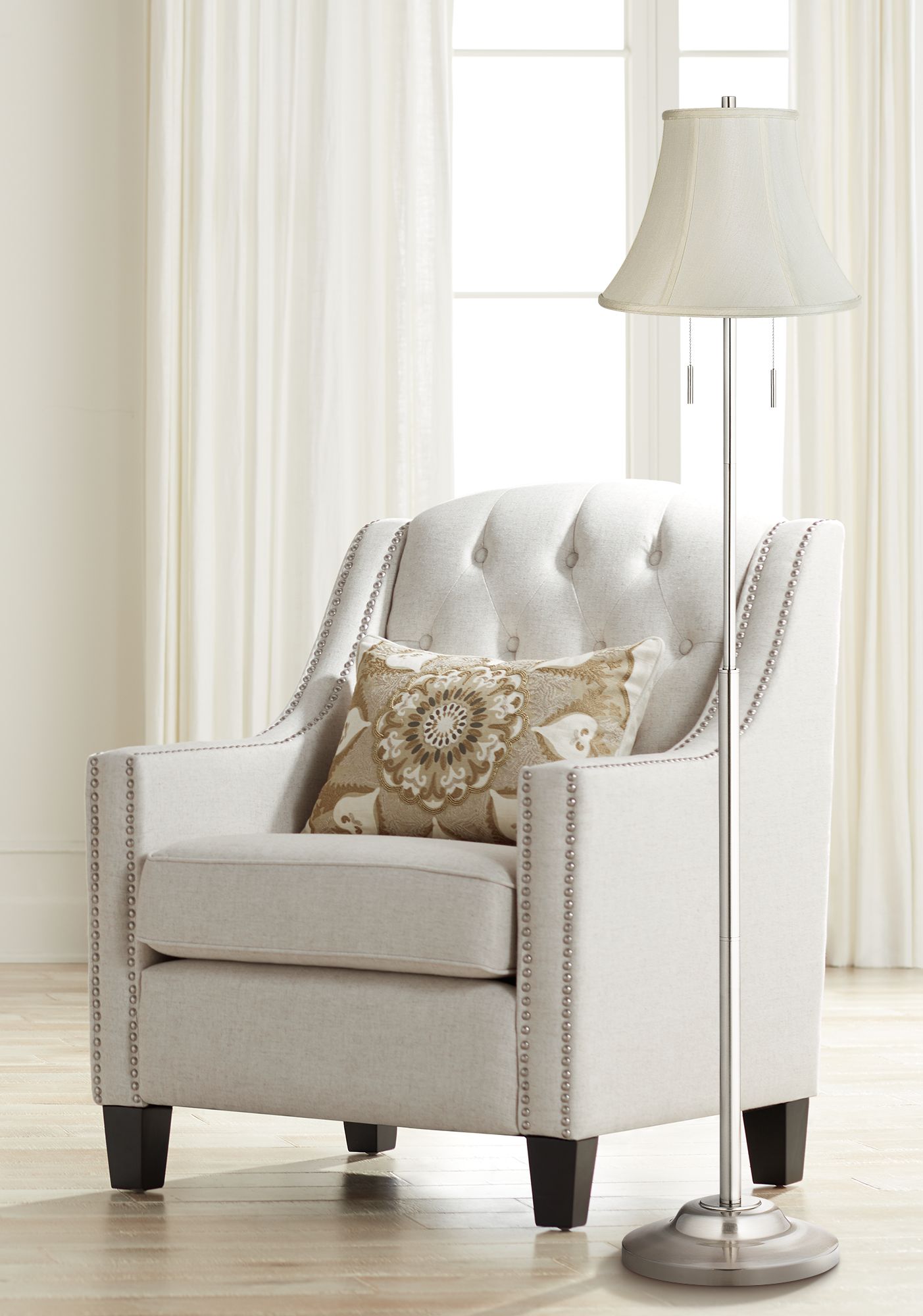 360 Lighting ABBA BASE Brushed Nickel Collection