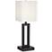 360 Lighting Acuous 24" Dark Bronze Table Lamp with USB Port