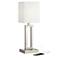 360 Lighting Acuous 24" High Brushed Nickel Modern USB Table Lamp
