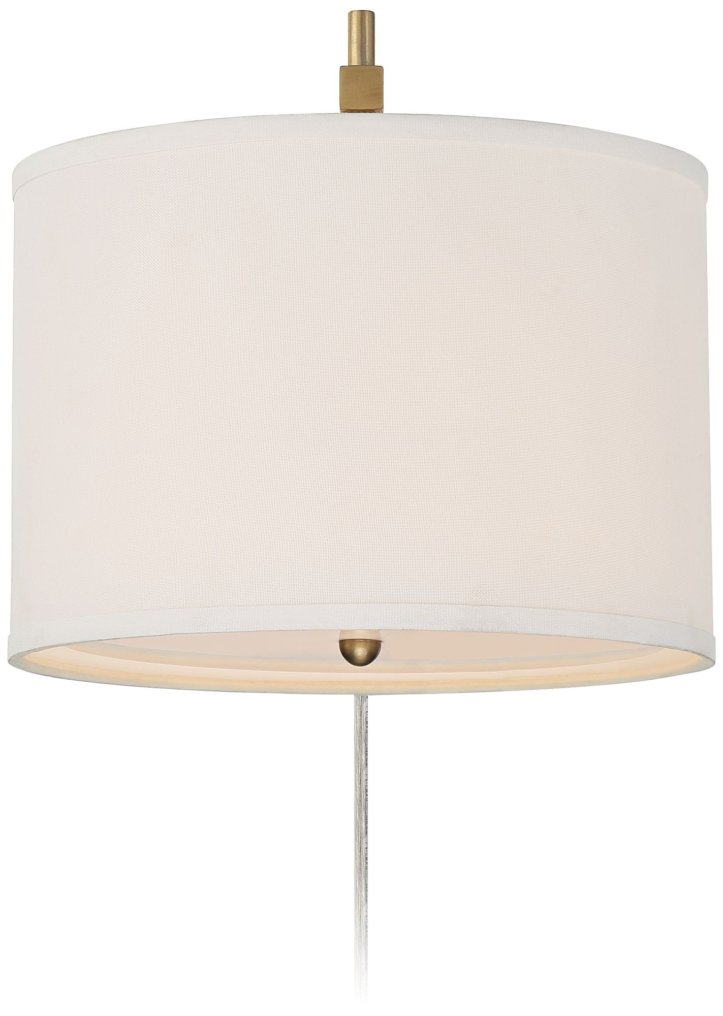 Image 5 360 Lighting Adair 12" Brass Plug-In Wall Lamps Set with Smart Sockets more views