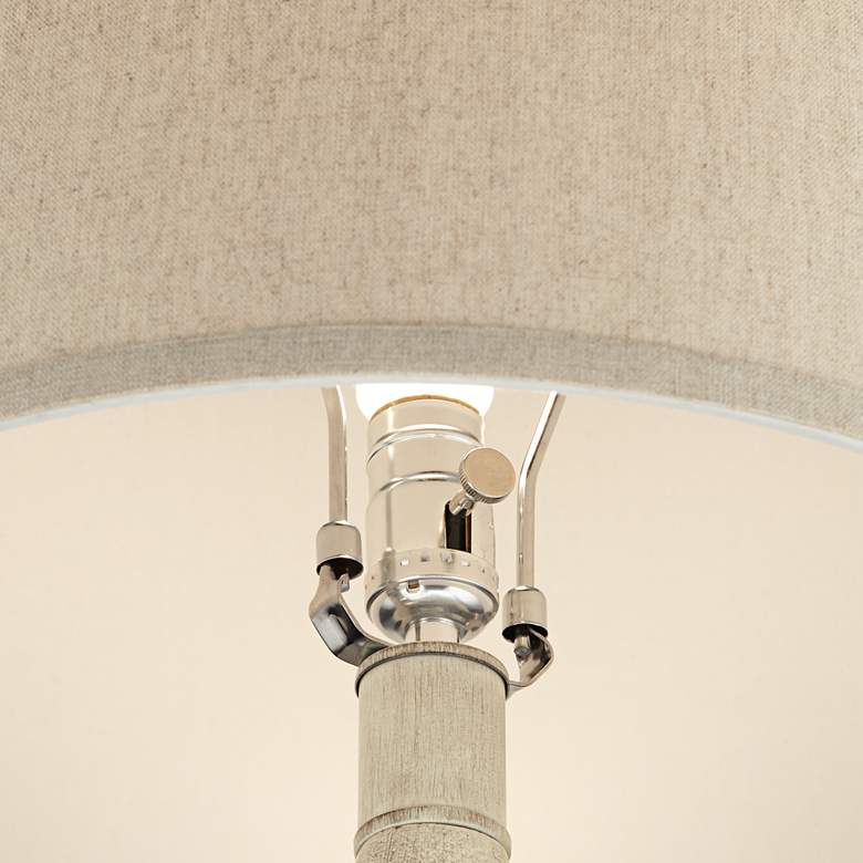 Image 5 360 Lighting Adelis 31" Faux Bleached Wood Modern Table Lamp more views