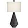 360 Lighting Adelis 31" High Textured Black Modern Pyramid Table Lamp
