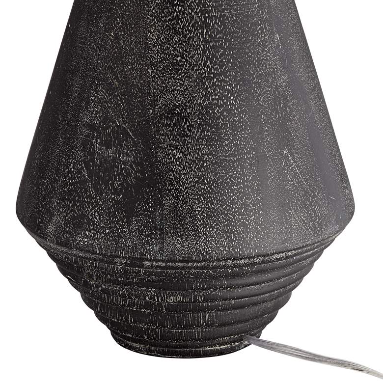 Image 4 360 Lighting Adelis 31" High Textured Black Modern Pyramid Table Lamp more views