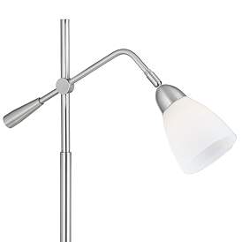 Image2 of 360 Lighting Adjustable Height Modern Brushed Nickel Table Lamp more views