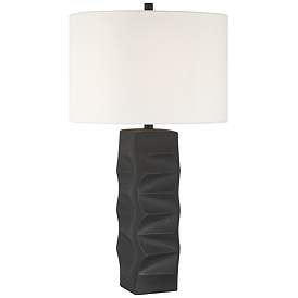Image2 of 360 Lighting Aidan 31" High Modern Black Ceramic Table Lamp