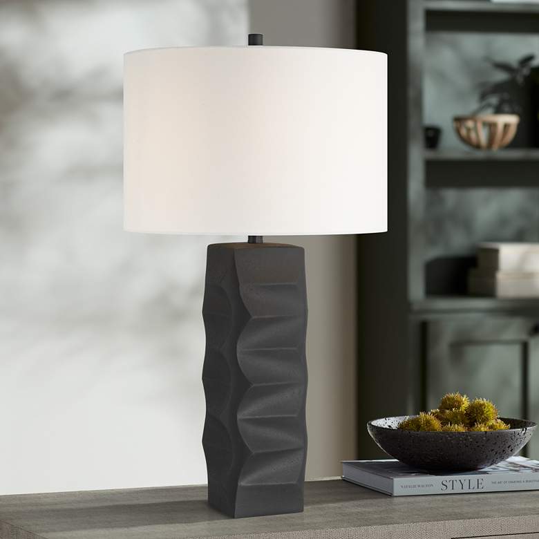 Image 1 360 Lighting Aidan 31" High Modern Black Ceramic Table Lamp