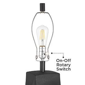 Image5 of 360 Lighting Aidan 31" High Modern Black Ceramic Table Lamp more views