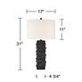 360 Lighting Aidan 31" High Modern Black Ceramic Table Lamp