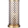 360 Lighting Alcazar 12" High Brass and Mercury Glass Accent Light in scene