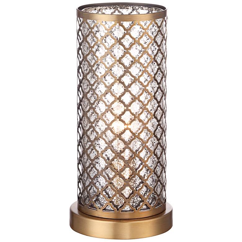 Image 4 360 Lighting Alcazar 12 inch High Brass and Mercury Glass Accent Light more views