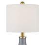 3_360 Lighting Alexia 20" Gold and Blue Glass Table Lamps Set of 2 more views