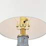 4_360 Lighting Alexia 20" Gold and Blue Glass Table Lamps Set of 2 more views