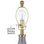 5_360 Lighting Alexia 20" Gold and Blue Glass Table Lamps Set of 2 more views