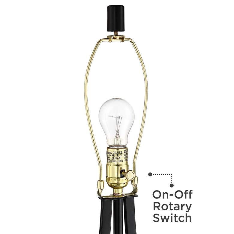 Image 7 360 Lighting Ally 26 1/2" Black Metal USB Table Lamps Set of 2 more views
