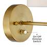 360 Lighting Amidon Warm Brass Drop Ring Plug-In Wall Lamps Set of 2