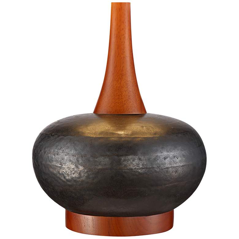 Image 6 360 Lighting Andi 24 1/2" Wood and Ceramic Mid-Century Modern Lamp more views