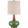 3_360 Lighting Andi 25" Modern Wood and Green Ceramic Table Lamp
